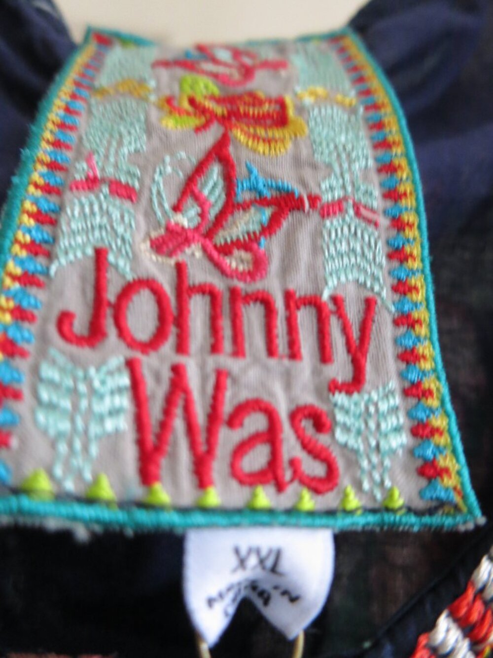 Johnny Was XXL Lined JumpSuit Blue Zaiko New With Tags - Picture 5 of 13